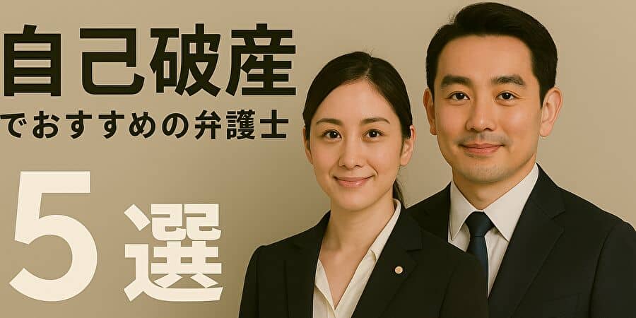 自己破産におすすめの弁護士5選
