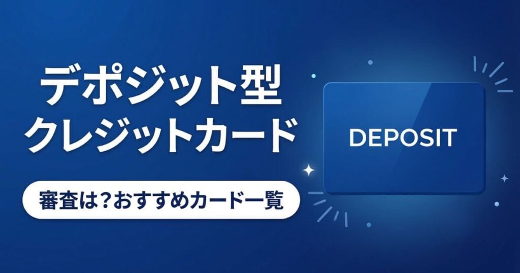デポジット型クレジットカード一覧　審査は？