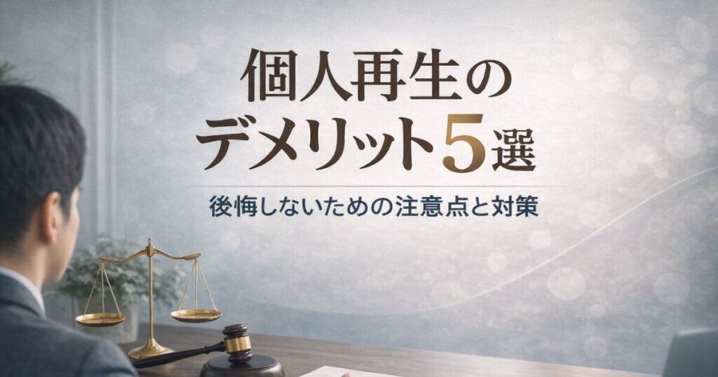 個人再生のデメリット5選