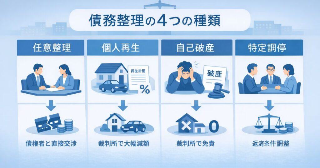債務整理の４つの種類