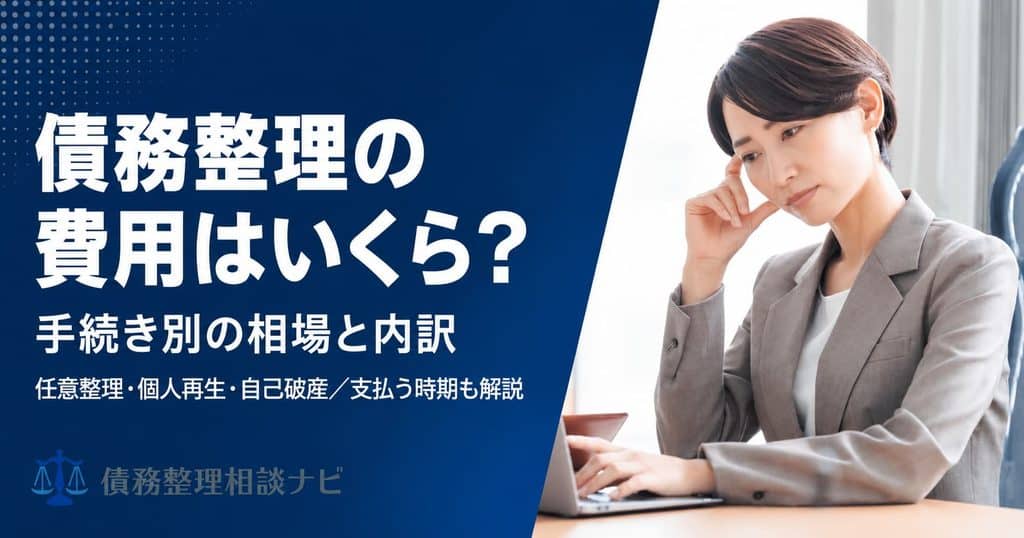 債務整理の費用はいくら？手続き別の相場と内訳