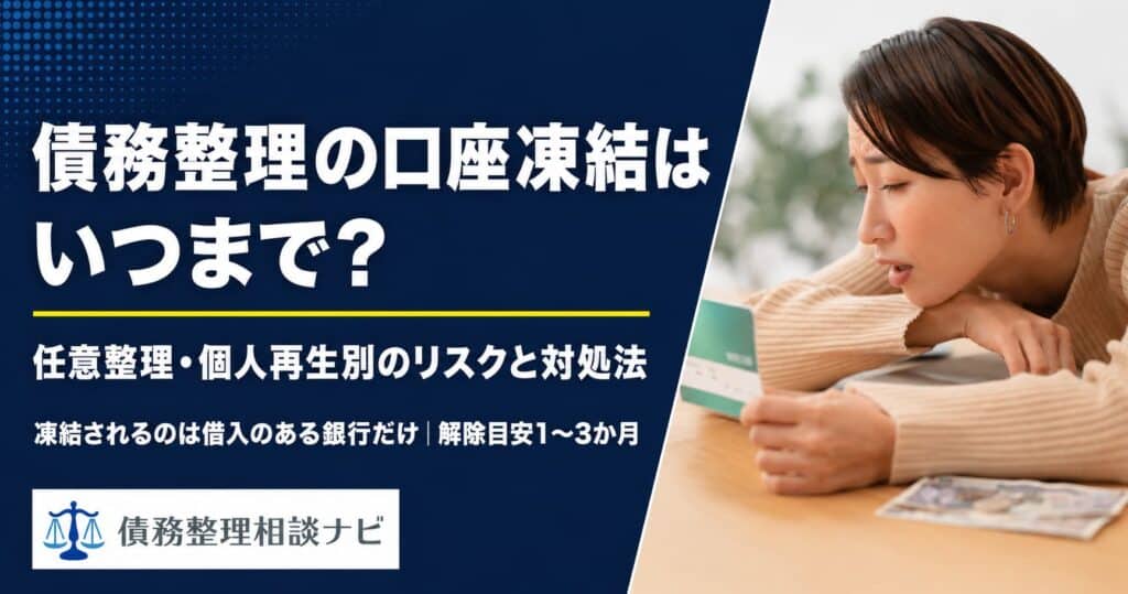 債務整理の口座凍結はいつまで